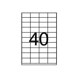 FABRISA 15296 Etiquetas Adhesivas Blancas A4 52,5x29,7 mm Cantos Rectos 100 Hojas para Impresoras Láser Inkjet Copiadora Precio: 14.49999991. SKU: B1D6RHYPFR
