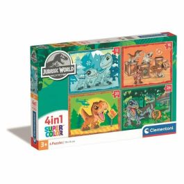 Clementoni CLE1695906884588 Puzzle 4 en 1 Jurassic World Clementoni CLE1695906884588 Puzzle 4 en 1 Jurassic World