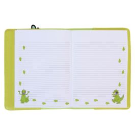 Loungefly Cuaderno Reptar Rugrats piel vegana 150 páginas rayadas con bolsillo y marcapáginas 21,87x16,25cm
