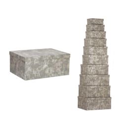 Set 10 Cajas Carton Rectangular Antracita Rayas Pincello 37X16CM (2 Unidades) Precio: 53.49999996. SKU: B1CJJPWQLB