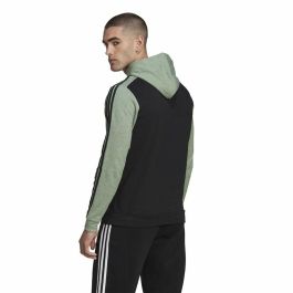 Sudadera con Capucha Hombre Adidas Essentials Mélange French Terry Negro