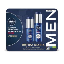 Nivea Rutina Diaria Hombre Estuche 2 pz Crema Antiedad Hidratante Protector Solar FP30 50ml + Sérum Antiedad 30ml
