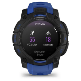 Garmin Instinct 3 Reloj Inteligente Deportivo, Pantalla AMOLED de 1.2", 45 mm, Negro/Azul, GAR0753759357139