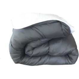 Abeil Edredón Nórdico Cálido Reversible Bicolor Blanco y Gris 140x200 cm | 350g/m² | Certificado Oeko-Tex | Lavable | Relleno Poliéster