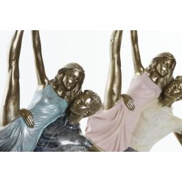 Figura Moderno DKD Home Decor Plateado 11.5 x 35.5 x 27 cm (4 Unidades) Bailarines