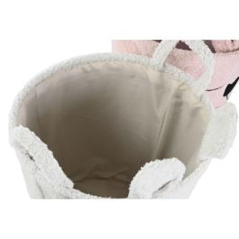 Cesta Home ESPRIT Marrón Beige Rosa (3 Unidades)