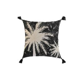 Cojín Home ESPRIT Negro Boho Palmera 45 x 5 x 45 cm Precio: 7.58999967. SKU: B14WZ7ZVW6