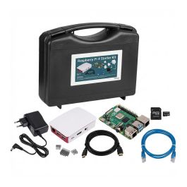 Raspberry Pi - Kit Placa Raspberry Pi 3 Model B+ (Pi 3B+) con Broadcom BCM2837 1.4 GHz, 1 GB RAM, Wi-Fi 5, Gigabit Ethernet, Adaptador e HDMI Precio: 121.49999983. SKU: B1GAWBFV8L