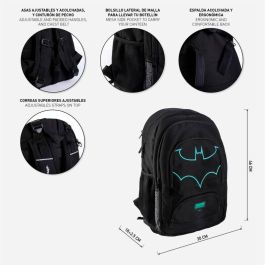 CERDÁ Mochila Batman DC Comics 46cm - Espaciosa y Resistente (30x46x18+2,5cm)