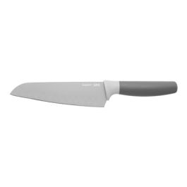 Berghoff 3950038 Cuchillo Santoku Gris 17 cm con Recubrimiento Antiadherente y Mango Contorneado
