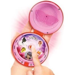 Miraculous Teléfono Mágico Luminoso de Ladybug Juguete Interactivo con Más de 30 Frases y Llamadas a 9 Personajes