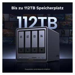 Ugreen NASync DXP4800 Plus NAS Escritorio Intel Pentium Gold 8505 8 GB DDR5