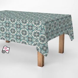 Rollo de hule antimanchas azulejo retro 1,40 x 25 m Rollo de hule antimanchas azulejo retro 1,40 x 25 m