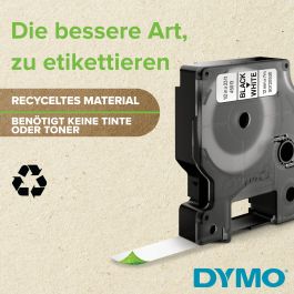 DYMO Cinta LM D1 12mmx7m Negro/verde