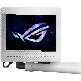 ASUS ROG RYUJIN III 240 ARGB White Edition - Sistema de refrigeración líquida todo en uno, 12 cm, Blanco, 90RC00K2-M0UAY0, Compatible con múltiples sockets