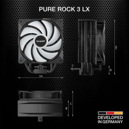 BE QUIET! Pure Rock 3 LX Refrigerador de aire para procesador 12 cm Negro