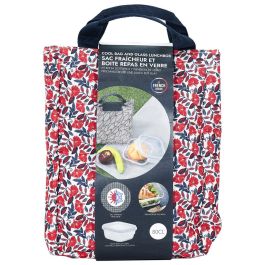 Cook Concept Coup De Fraiche Bolsa Térmica con Fiambrera de Vidrio 800 ml y Tejido Isotérmico