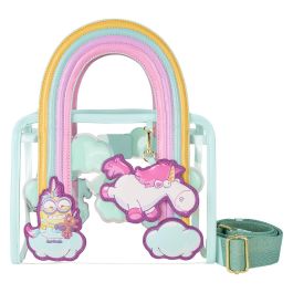 Loungefly Bolso Bandolera Fluffy Unicorn Minions 26,04x12,70x20,32cm