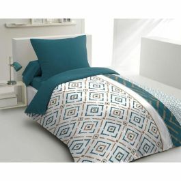 Conjunto de edredones de microfibra Ethno - 1 cubierta nórdica 140x200 cm + 1 funda de almohada 63x63 cm - pato azul - pasión de lino para el hogar Precio: 32.49999984. SKU: B13XL6KJHF