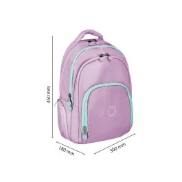 Mochila Antartik Fusion Flex Multibolsillo Morado 19 L 450x180x300 mm