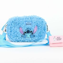 Bolso Bandolera Stitch Azul 24 x 12,5 x 8 cm
