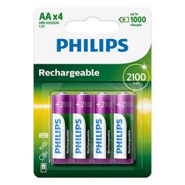 Pilas Recargables Philips R6B4A210/10 1,2 V Pilas Recargables Philips R6B4A210/10 1,2 V Precio: 10.50000006. SKU: S6502375