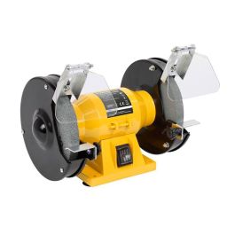 Powerplus Esmeriladora de Banco 150 W con 2 Muelas Ø150 mm para Afilar Cuchillos, Tijeras, Cinceles y Hachas