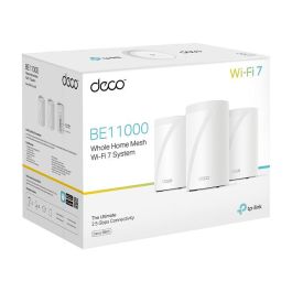 TP-Link Sistema de malla WiFi Deco BE65 3erPack, WiFi 7 Tribanda (2.4 GHz / 5 GHz / 6 GHz) 9214 Mbps, Blanco, 3 unidades
