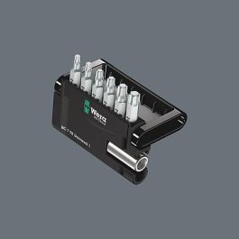 Wera 05056294001 Bit-Check 7 TX Universal 1 - Juego de 6 Puntas Torx Plus TX10, TX15, TX20, TX25, TX30, TX40, 25mm