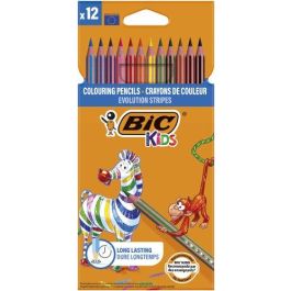 Bic Lápices de Colores Kids Evolution Stripes C-Surtidos Estuche 12 Ud Precio: 2.50000036. SKU: B1JG2GXK6Y