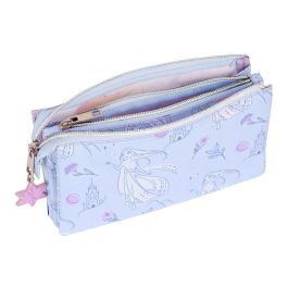 Portatodo Triple Frozen Believe Lila 22 x 12 x 3 cm