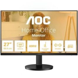 AOC U27B3AF Monitor Profesional 27" 4K UHD IPS, 60Hz, 4ms GTG, Altura Ajustable, HDR10, Adaptive Sync, Altavoces, Sin Marco, Negro Precio: 253.49999972. SKU: B1EF7CKFWL