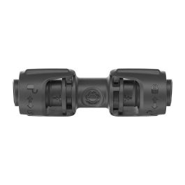 Gardena 13203-20 Acoplamiento de Tuberías para Sistema de Riego por Goteo, 13 mm (1/2"), 3 Piezas, Negro