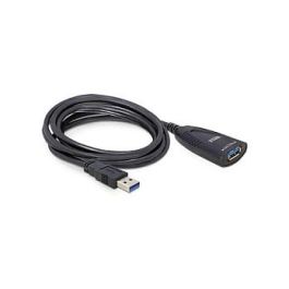 DeLOCK Cable de extensión USB 3.0 Activo 5m - USB 3.2 Gen 1 (3.1 Gen 1) - Macho a Hembra - Negro