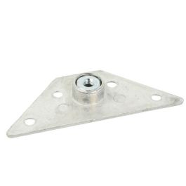 SISO Placa de Montaje Kea M8 123x65mm para Patas de Mesa