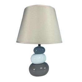 Lámpara de mesa Versa Gris Azul Cerámica Textil (22,5 x 32 x 8,5 cm) Precio: 20.59000009. SKU: S3409472
