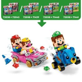LEGO 72038 Super Mario Kart Wario y Rey Boo - Juego de Vehículos de Juguete con Función de Lanzamiento de Caparazones