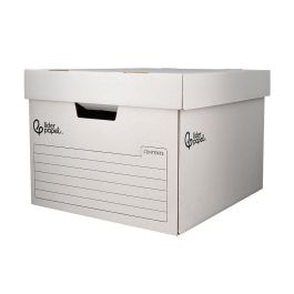 Cajon Contenedor Liderpapel Carton Automatico Para 3 Cajasarchivo Def. Folio - 4 Archivadores A-Z 387x333x260 mm 5 unidades