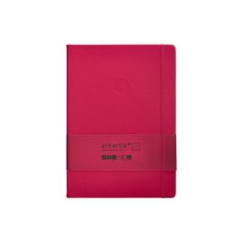 Cuaderno Con Gomilla Antartik Notes Tapa Dura A4 Hojas Puntos Burdeos 100 Hojas 80 gr Fsc