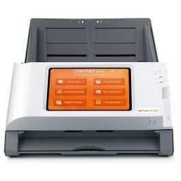 Plustek Escáner A280 Enterprise, Resolución 600x600 DPI, Escaneo Dúplex a Color, Velocidad 20 ppm, Pantalla 7"