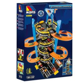 Molto Parking de 5 plantas con lavadero, elevador y rampas para coches, ideal para niños +3 años. Juguete de Plástico 57x56x75 cm