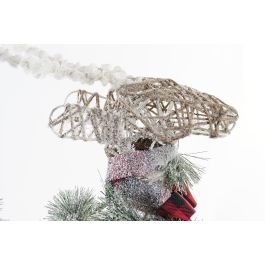 DKD Home Decor Reno de Navidad Alpina con Luz LED, Funciona con 3 Pilas AA, Ratán Natural y Blanco, 10x40x45 cm DKD Home Decor Reno de Navidad Alpina con Luz LED, Funciona con 3 Pilas AA, Ratán Natural y Blanco, 10x40x45 cm
