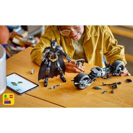 LEGO 76273 DC Batman: Minifigura de Batman y motocicleta Bat-Pod para construir