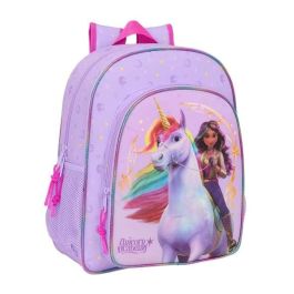 Mochila junior adapt.carro unicorn academy 32x38x12 cm Precio: 39.60000033. SKU: B1GQ5VX35N