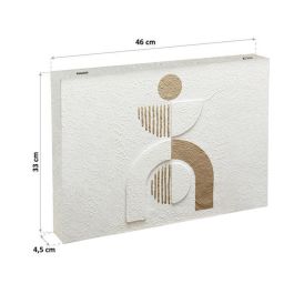 Versa Cubrecontador 46x33 cm, Madera MDF y Papel Versa Cubrecontador 46x33 cm, Madera MDF y Papel