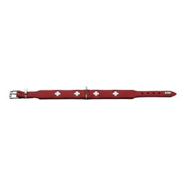 Hunter Collar Swiss Clásico de Cuero Napa Suave Rojo-Negro para Perro Fabricado en Alemania 35-43 cm Cuello x 3.9 cm Ancho Hunter Collar Swiss Clásico de Cuero Napa Suave Rojo-Negro para Perro Fabricado en Alemania 35-43 cm Cuello x 3.9 cm Ancho