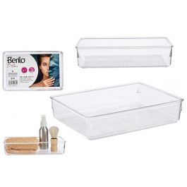 Berilo Bandeja Organizadora Multiusos Plástico Transparente 24 x 15.8 cm (Set de 36) Precio: 51.49999943. SKU: S3602126