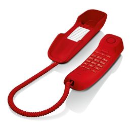 Gigaset DA210 Teléfono Fijo Analógico Compacto con Cable, Montable en Pared, 10 Marcación Rápida, Función Re-llamada, Rojo Precio: 19.49999942. SKU: B149MQHMZ9