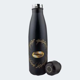 Cinereplicas Botella Térmica Metálica El Señor de los Anillos 500ml Doble Pared Negro con Diseño Mordor