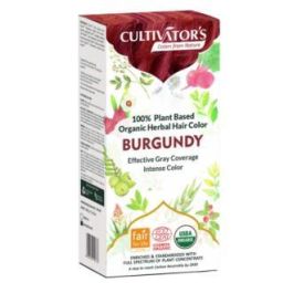 CULTIVATORS Tinte Orgánico Borgoña 100g para Coloración Capilar Permanente, Cobertura Canas, Certificado Ecocert, Vegano Precio: 12.50000059. SKU: B1DPEF6G8S